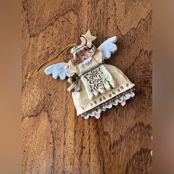 Kurt S. Adler Inc Fairy God Mom Angel tree Christmas Ornament Preowned 4 inch - Picture 5 of 10